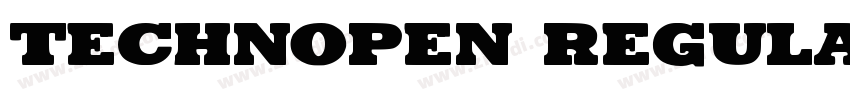 Technopen Regular字体转换